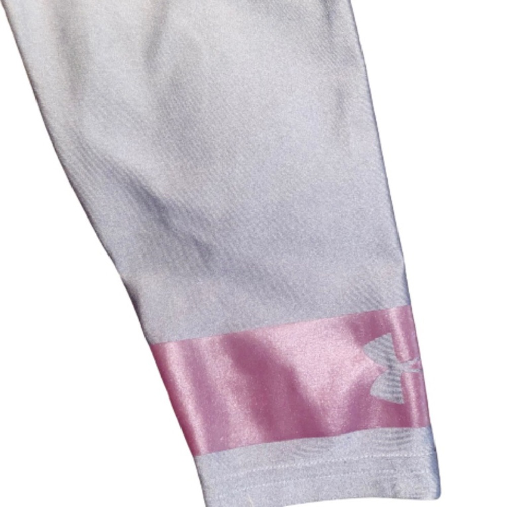 2/$10 Under Armour Boys Youth Size Medium Grey Athletic Leggings - Picture 3 of 7